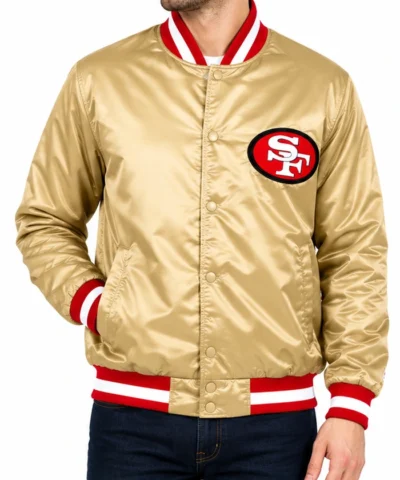San Francisco 49ers Golden Jacket Front View