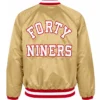 San Francisco 49ers Golden Satin Starter Varsity Jacket
