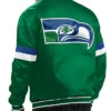 Seattle Seahawks Gridiron Classics Home Game Green Satin Jacket Sale