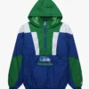 Seattle Seahawks Half Zip Pullover Jacket