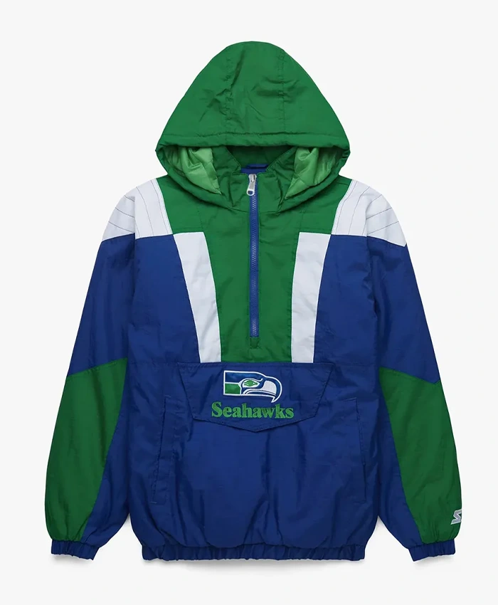 Seattle Seahawks Half Zip Pullover Jacket