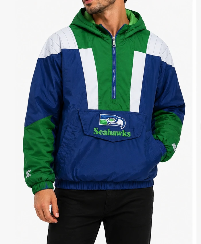Seattle Seahawks Pullover Jacket Front