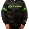 Seattle Seahawks Starter Bomber Black Jacket