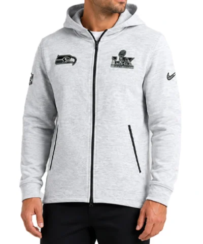 Seattle Seahawks Super Bowl LX Opening Night Tech Jacket Front