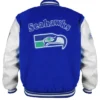 Seattle Seahawks Ultimate Throwback Varsity Jacket Back