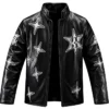 Shop Kevin Knight The 1 You Look Up 2 Black Leather Jacket For Men and Women