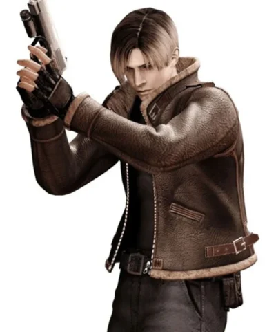 Shop Leon Kennedy Resident Evil 4 Shearling Jacket