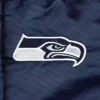 Shop NFL Seattle Seahawks Starter Satin Blue Varsity Jacket For Sale