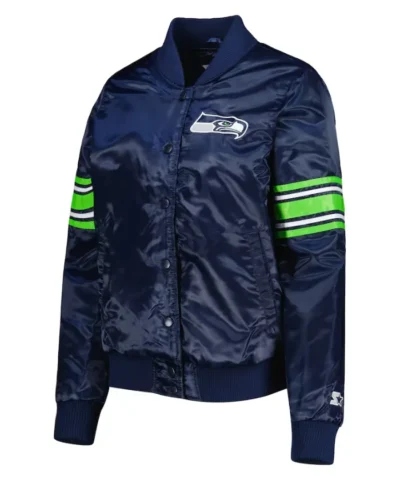 Shop NFL Seattle Seahawks Starter Satin Varsity Jacket For Sale
