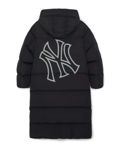 Shop New York Yankees Winter Coat Logo Hood Long Down