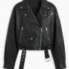 Shop Now DYLAN 80s Black Leather Biker Jacket