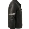 Shop Orvyn Black Leather Trucker Jacket
