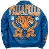 Shop Pelle Pelle NBA New York Knicks Champions Blue Leather Jacket