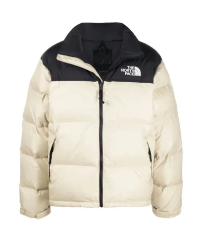 Shop Supreme And North Face Black and White Puffer Jacket
