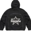 Shop Supreme X Vanson Leathers GORE TEX Shell Black Jacket For Men and Women