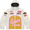 Shop Supreme X Vanson Leathers GORE TEX Shell White Jacket