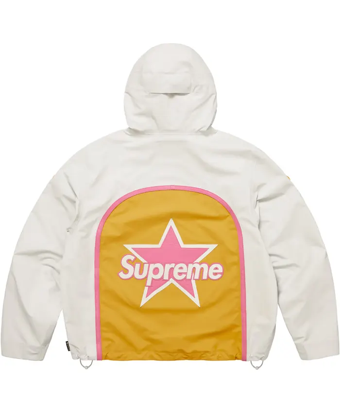 Shop Supreme X Vanson Leathers GORE TEX Shell White Jacket For Men and Women