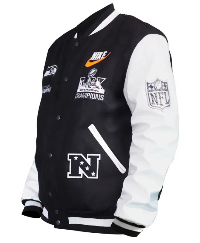 Shop The 2026 Seattle Seahawks x Nike Super Bowl Champions Destroyer Jacket