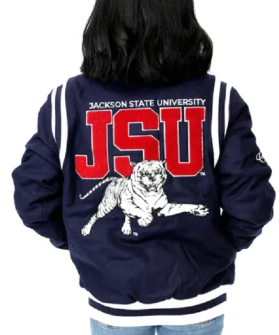 Shop Tigers Jackson State University Motto 2.0 Varsity Jacket