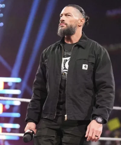 Shop WWE RAW 2026 Roman Reigns Black Carhartt Jacket