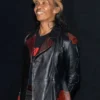Shop Yayan Ruhian The Furious 2026 Tak Black Floral Printed Leather Jacket 