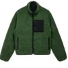 Stussy 8 Ball Green Sherpa Jacket