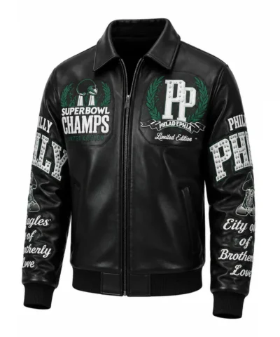 Super Bowl Champions Meek Mill Eagles Jacket Front