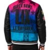 Super Bowl LX 2026 Black Varsity Jacket Back
