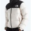 Supreme And North Face Black and White Puffer Jacket For Sale