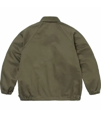 Supreme Full Snap Green Denim Jacket