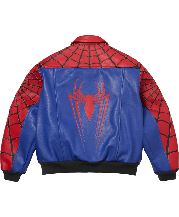 Supreme Spider Man Red Jacket Back