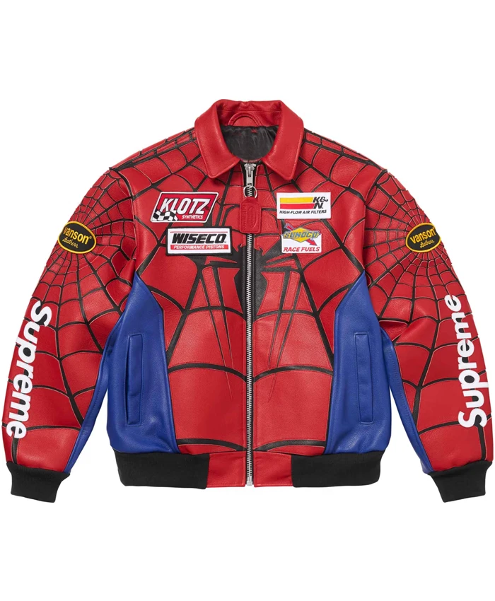Supreme Spider Man Red Jacket