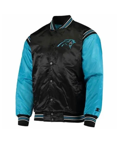 Team NFL Carolina Panthers Starter Black Jacket For Men and Women