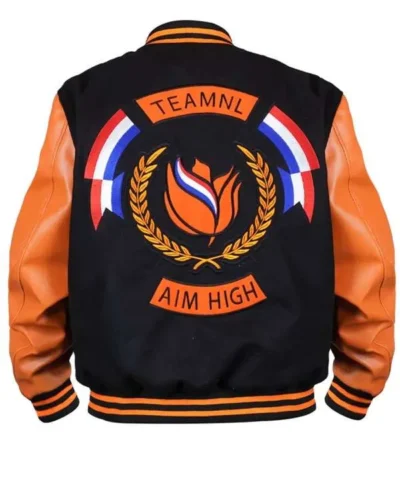 Team Netherlands Denham Varsity Bomber Jacket