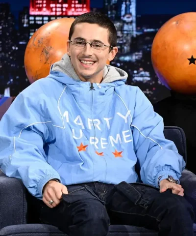 The Tonight Show Jimmy Fallon Timothee Chalamet Marty Supreme Jacket
