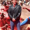 Tom Holland Spider-Man New Day Premier Black Leather Jacket Front