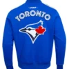 Toronto Blue Jays Logo Game Day Double Knit Full Snap Royal Varsity Jacket On Sale