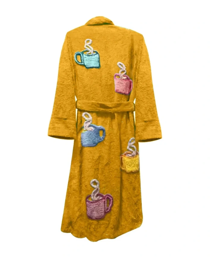 Tyler Durden Fight Club Bath Robe Yellow Back