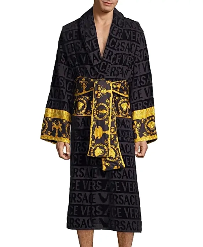 Unisex Coupe Versace Robe In Black
