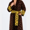 Versace Barocco Belted Robe Front