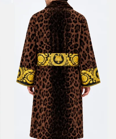 Versace Barocco Belted Robe back