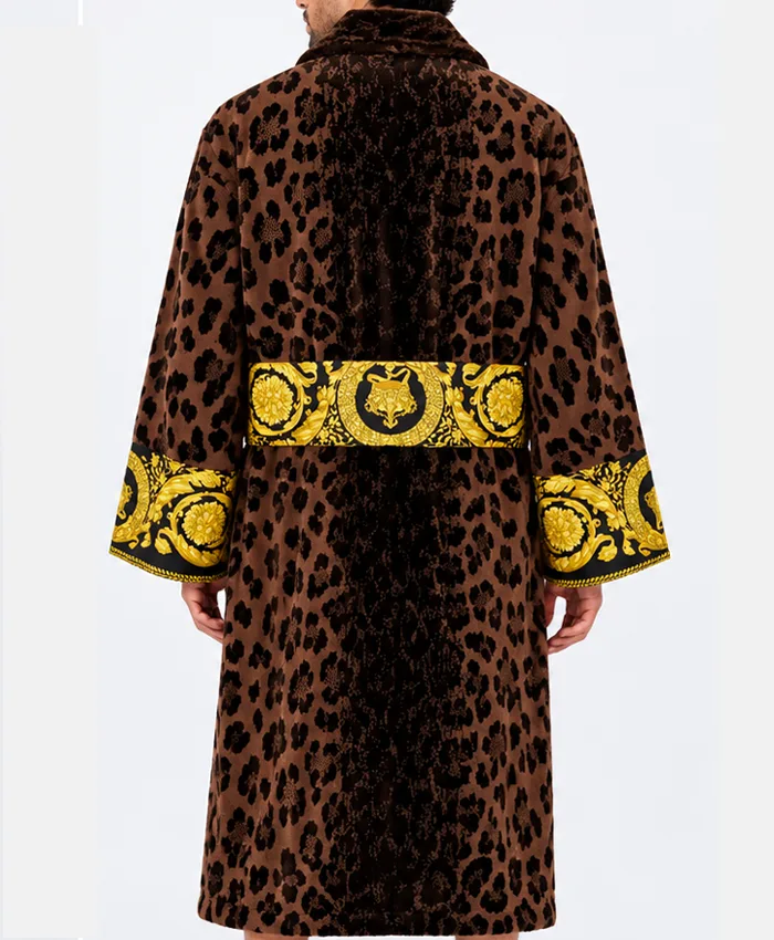 Versace Barocco Belted Robe back