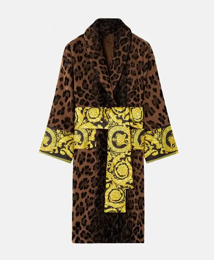 Versace Barocco Belted Robe