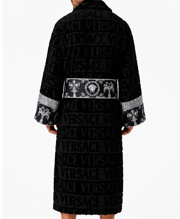 Ken Koepp Black And White Versace Bathrobe - Image 4