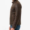 Vintage Leather Distressed Motorcycle Jacket