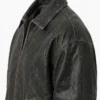 Vintage Distressed Oversized Leather Jacket