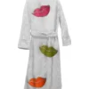 White Lush Lips Bathrobe
