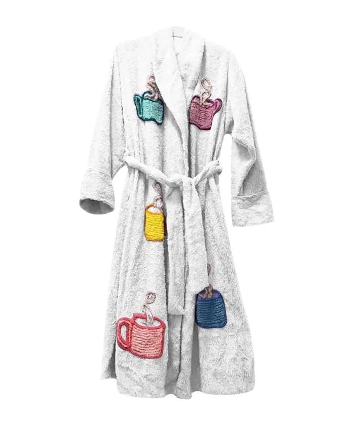 White Tyler Durden Fight Club Bath Robe