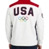 Winter Olympic Team USA 2026 White Track Jacket