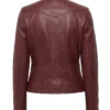 Women Cafe Racer Leather Jacket